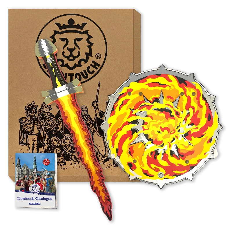 Liontouch Flamme gavesæt med sværd og skjold