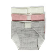 Dukkebleer i stof 3 stk - Farvet