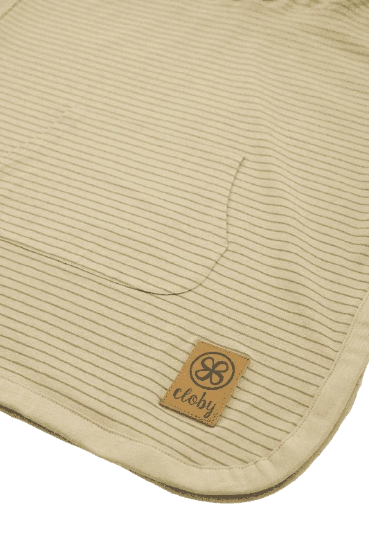 Cloby UV Poncho - Sandy Beach/Olive Green (3-5 år)