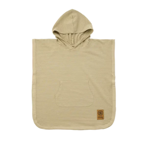 Cloby UV Poncho - Sandy Beach/Olive Green (3-5 år)