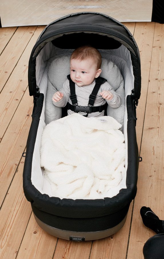 BabyDan Barnevognspude Grå