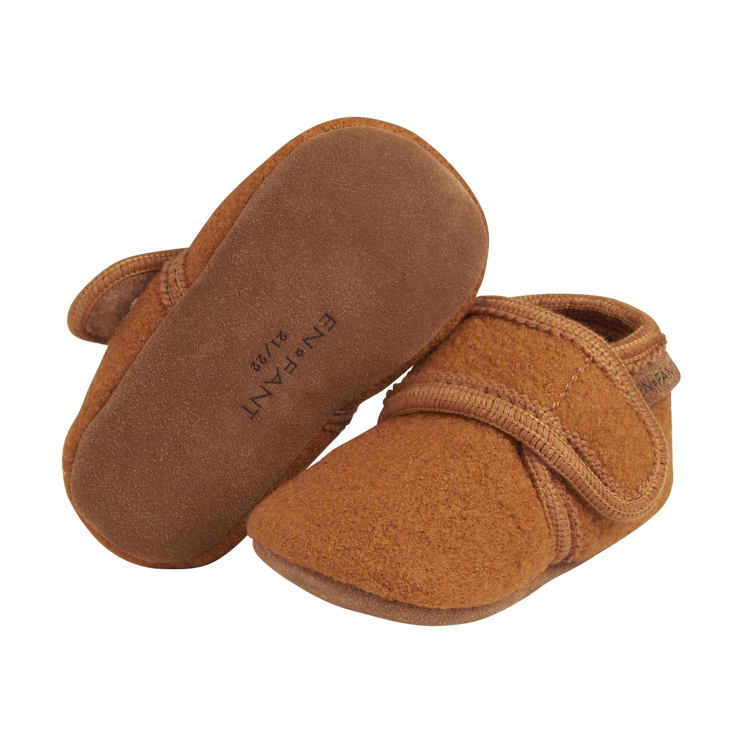 En Fant Baby Uld Sutsko - Leather Brown