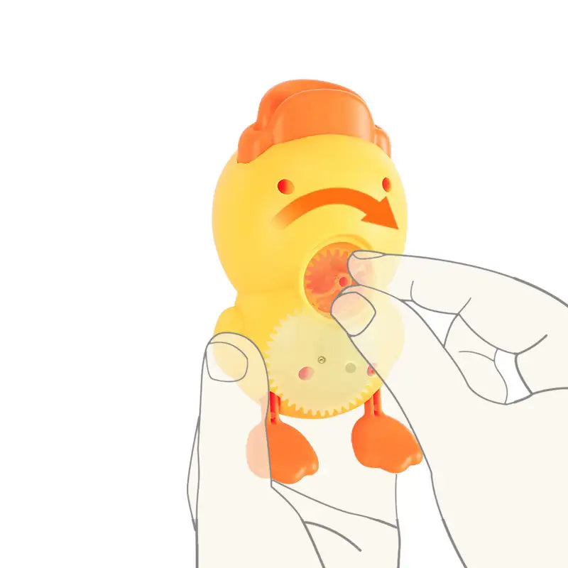 B.Duck Wind Up Bath Duck - Gul/Pink