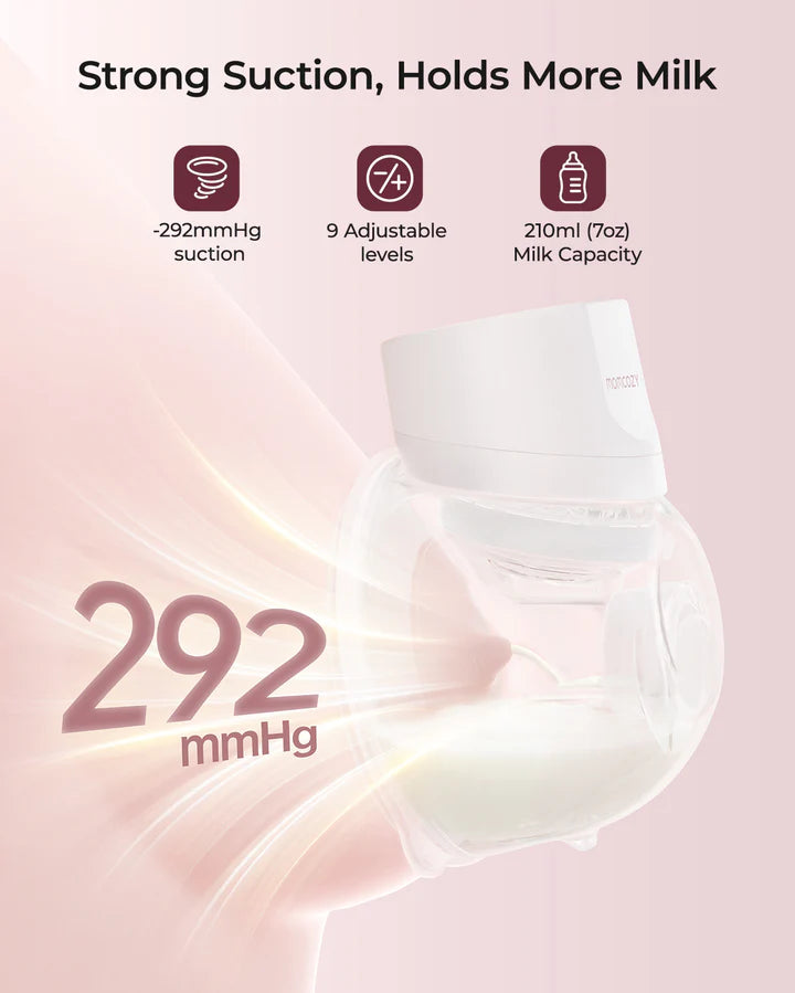 Momcozy S12 Pro bærbar brystpumpe – hvid