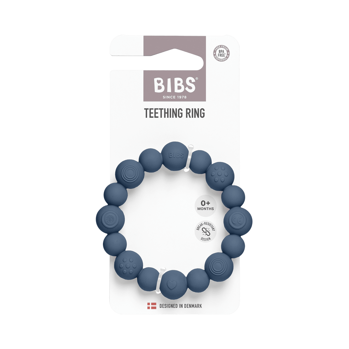 Bibs Bidering Med Perler - Steel Blue