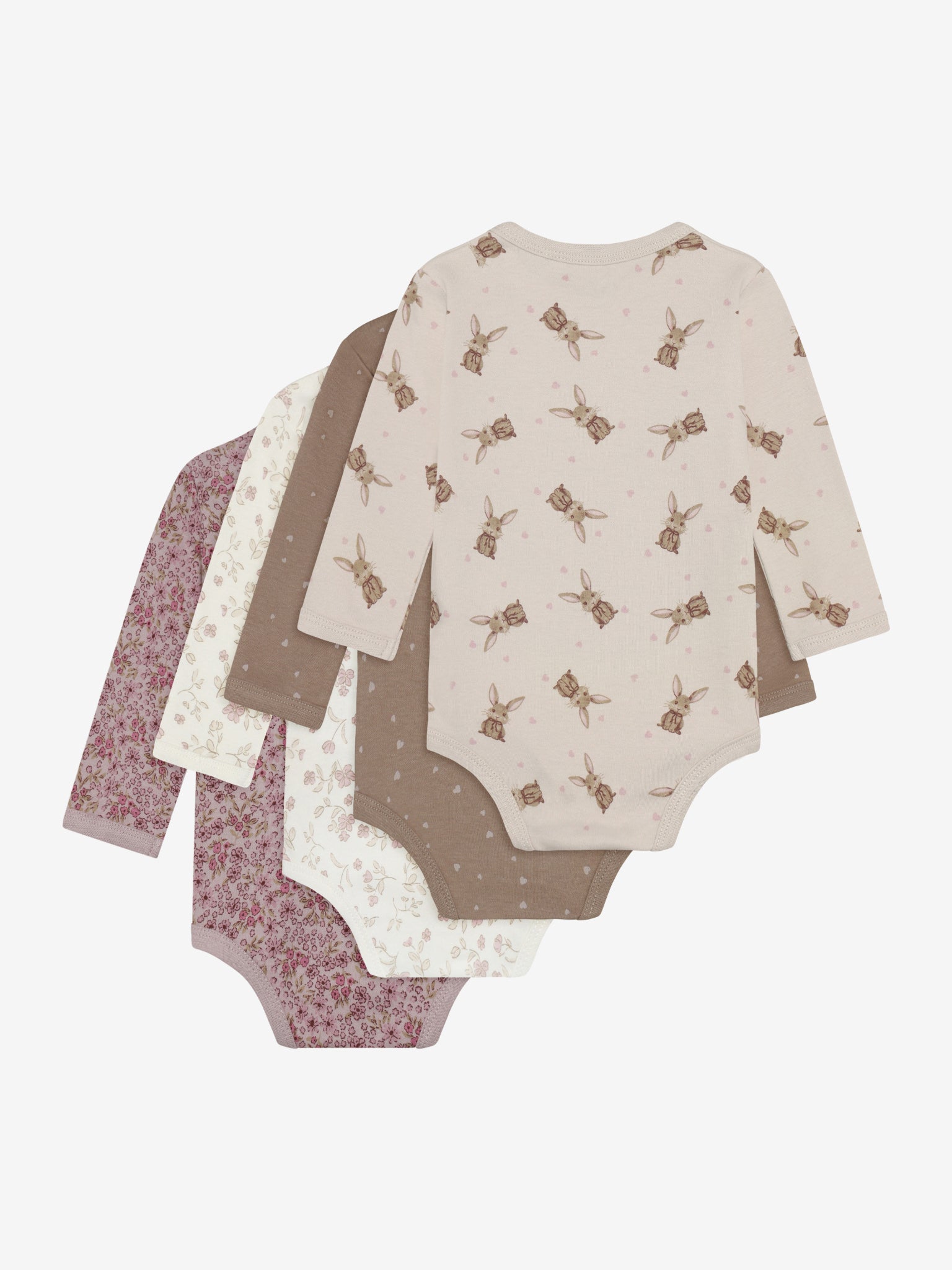 Pippi Langærmet Body 4 stk - Violet Ice