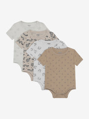 Pippi Kortærmet Body 4 stk - Rainy Day