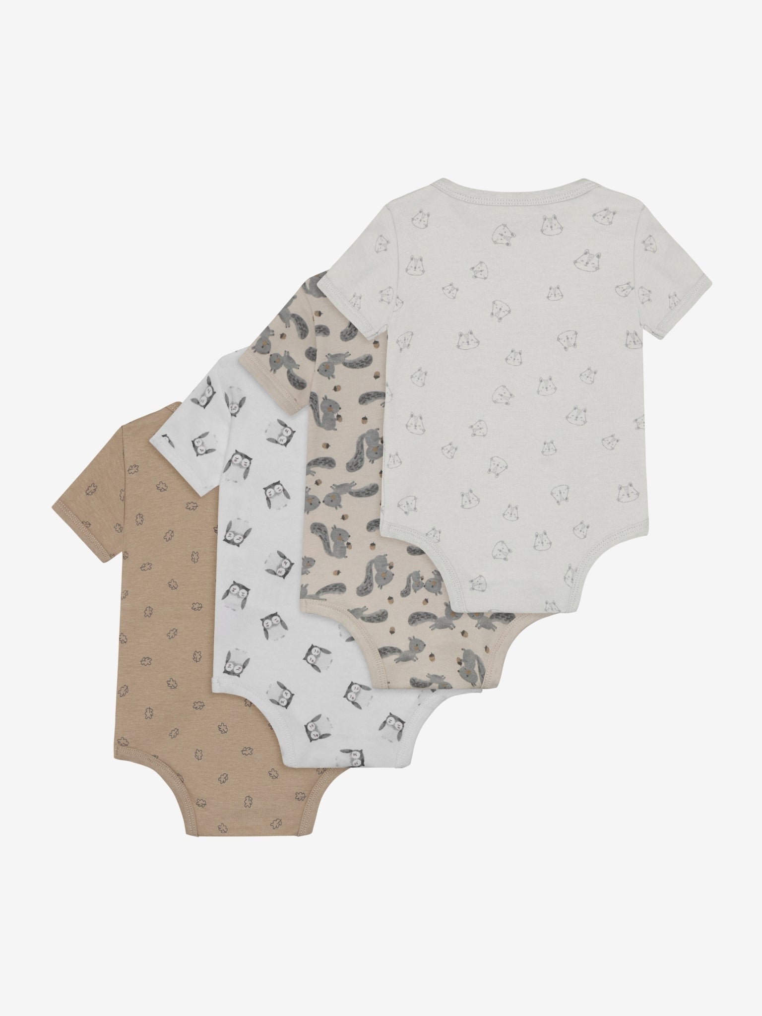 Pippi Kortærmet Body 4 stk - Rainy Day