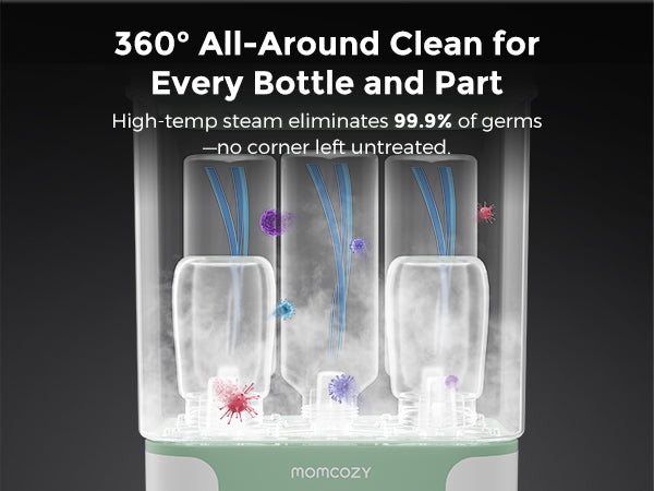 Momcozy 4-i-1 flaskesterilisator