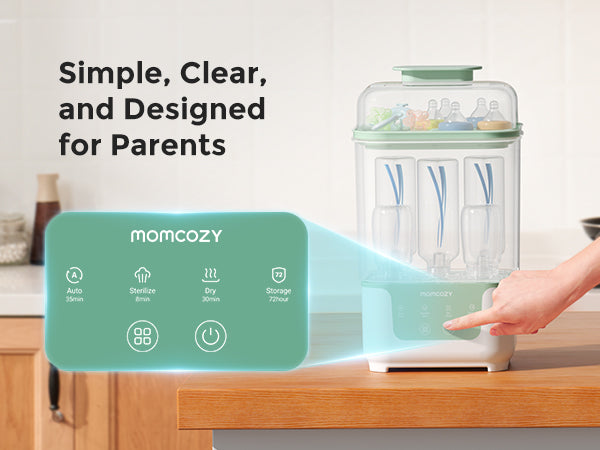Momcozy 4-i-1 flaskesterilisator