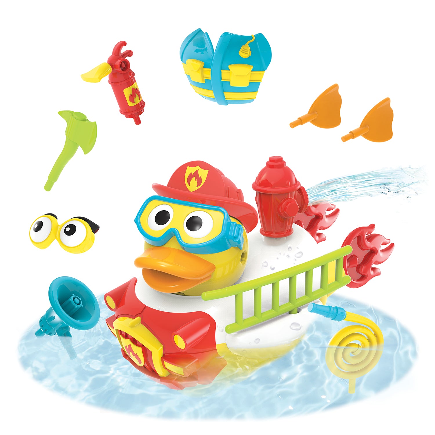 Yookidoo Jet Duck - Lav en brandmand