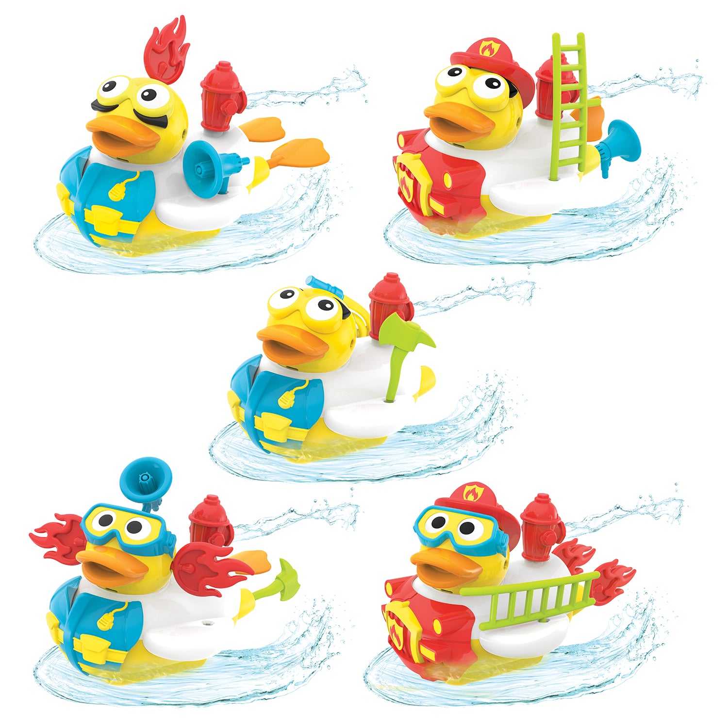 Yookidoo Jet Duck - Lav en brandmand