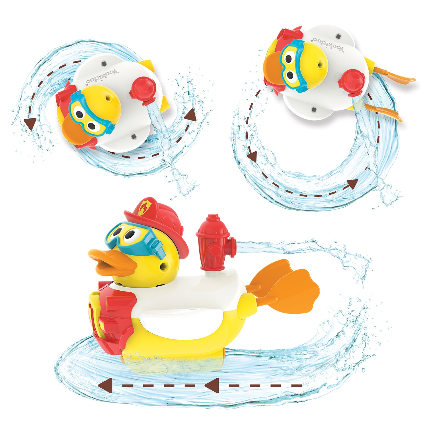 Yookidoo Jet Duck - Lav en brandmand