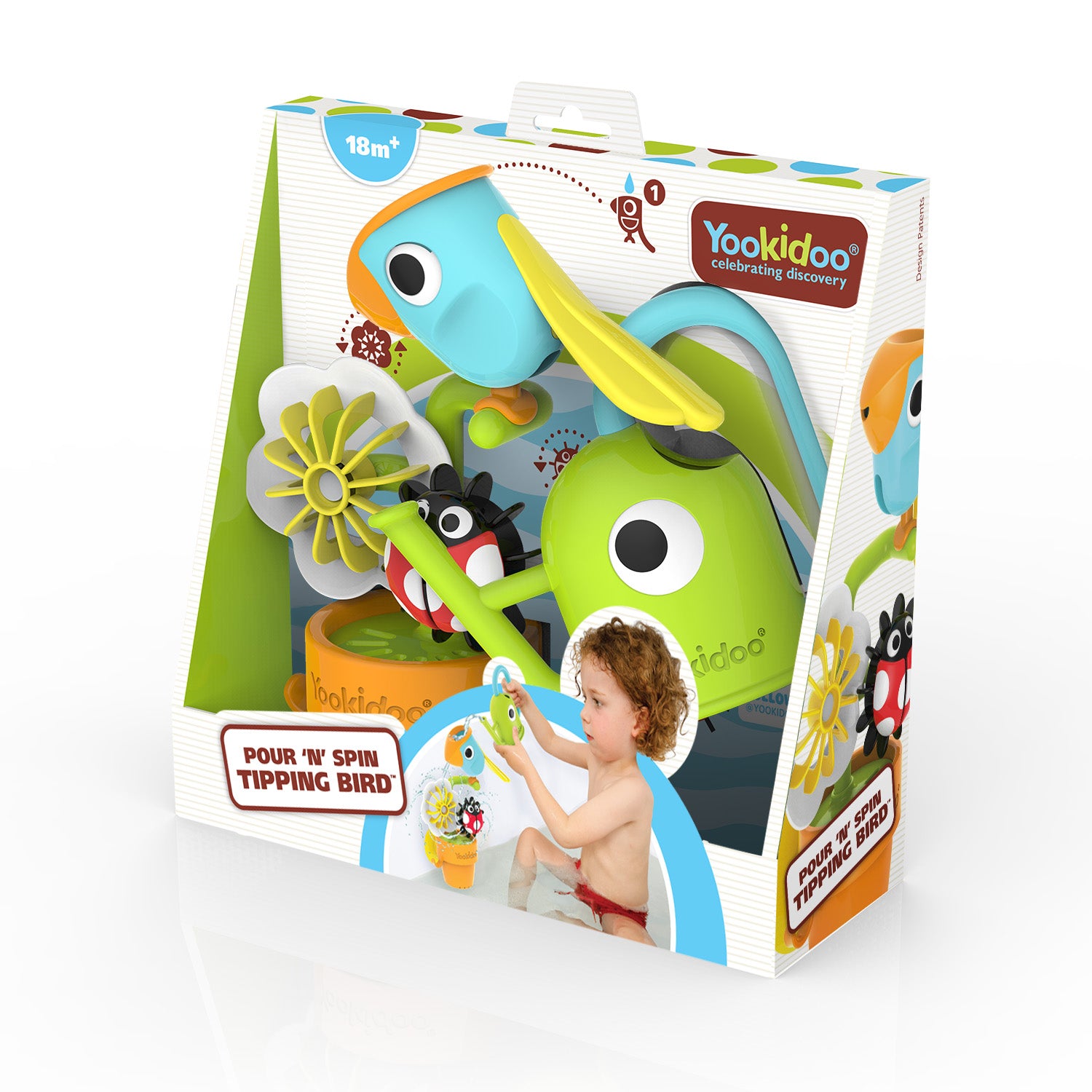 Yookidoo Pour `N` Spin Tipping Bird