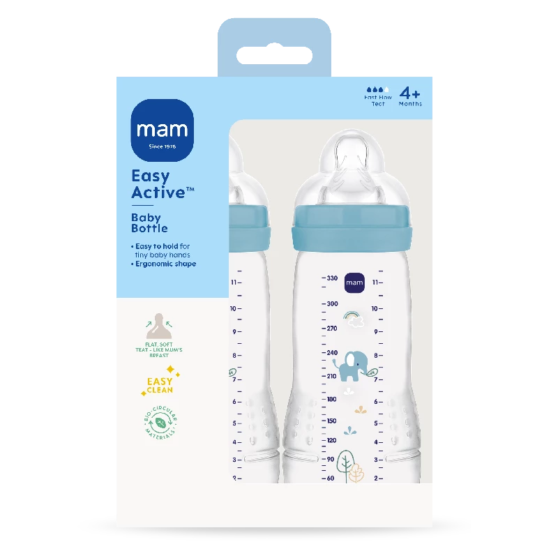 MAM Easy Active Baby Bottle 330ml 2p Blue