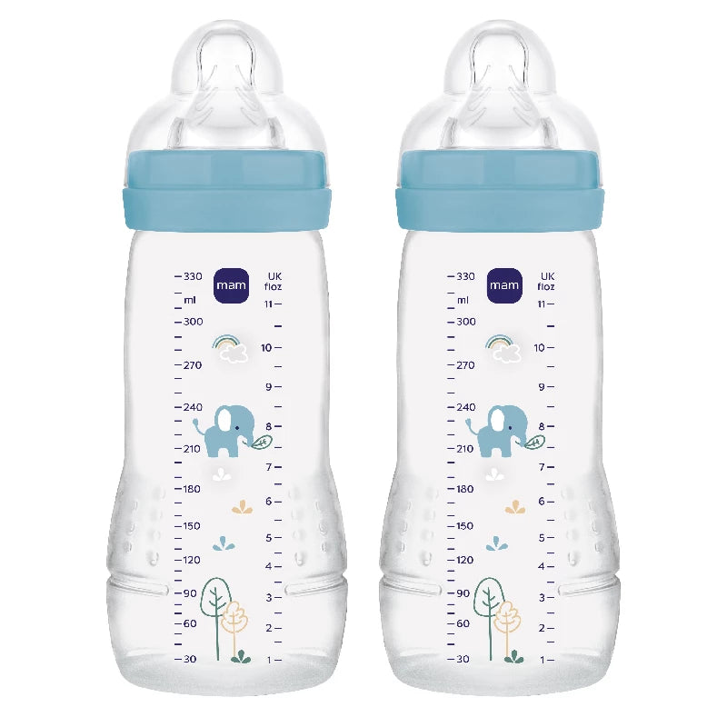 MAM Easy Active Baby Bottle 330ml 2p Blue