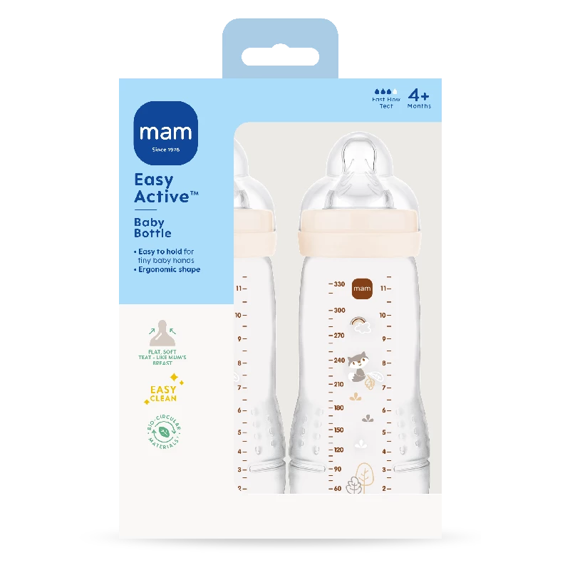 MAM Easy Active Baby Bottle 330ml 2p Neutral
