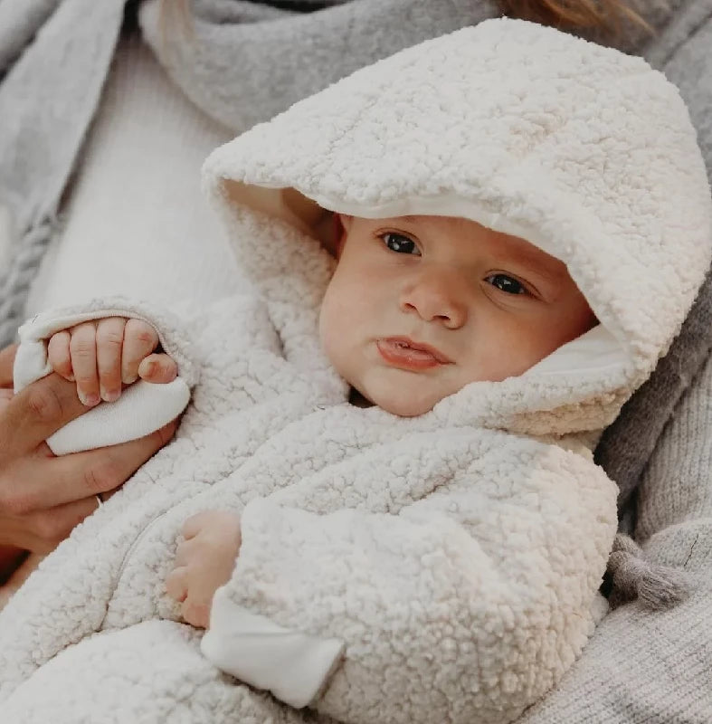 Teddy Suit - Off White (3-6m)