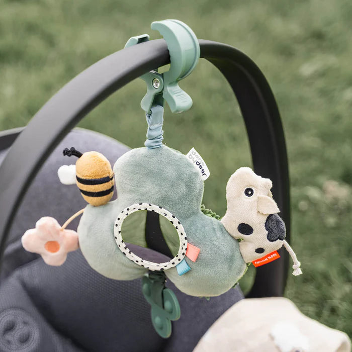 Done by Deer Aktivitetsspejl m/clip Tiny farm Grøn