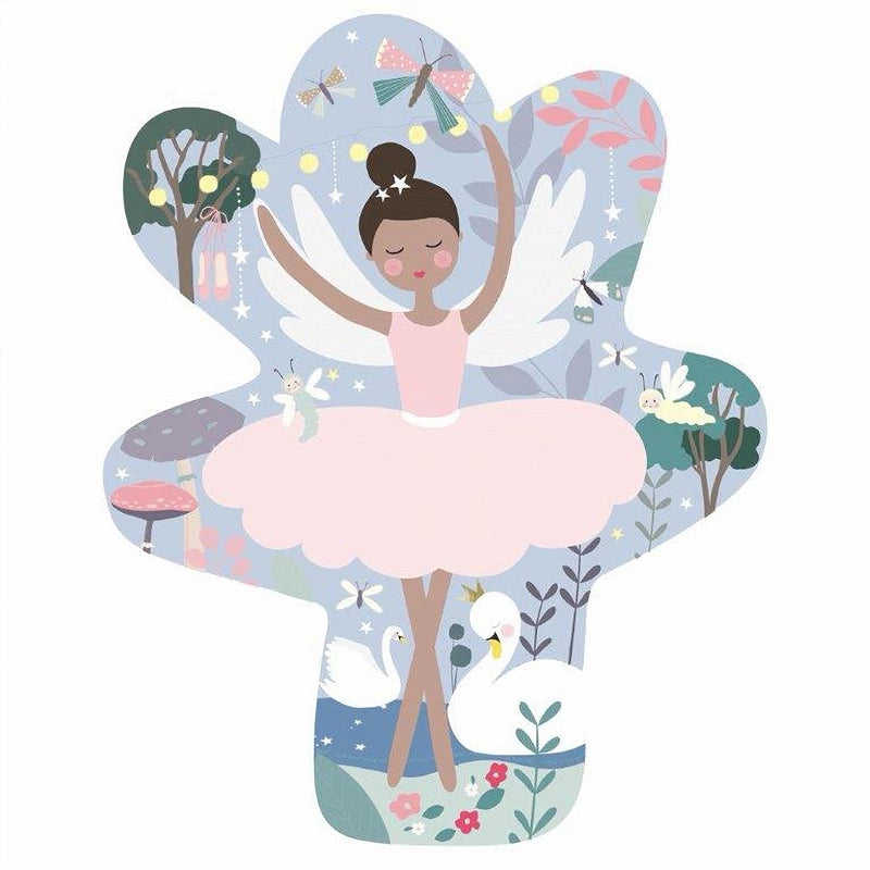 Puslespil m. formet motiv & æske 12 brikker - Enchanted