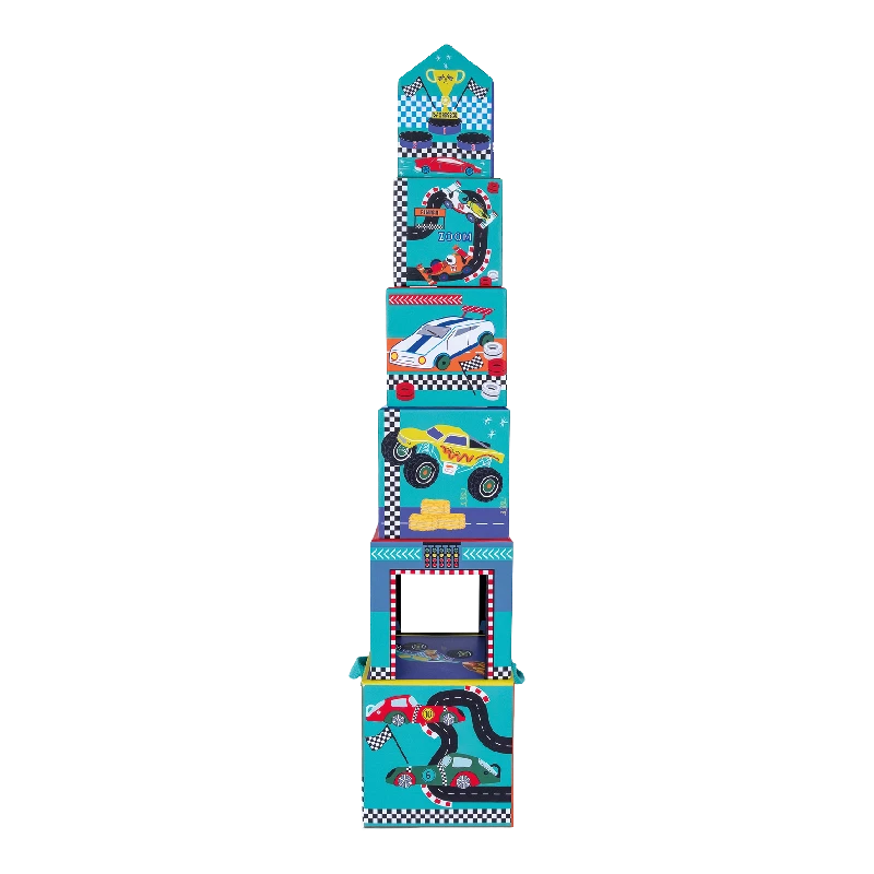 Floss & Rock - Stableklodser pap m. figurer - Biler