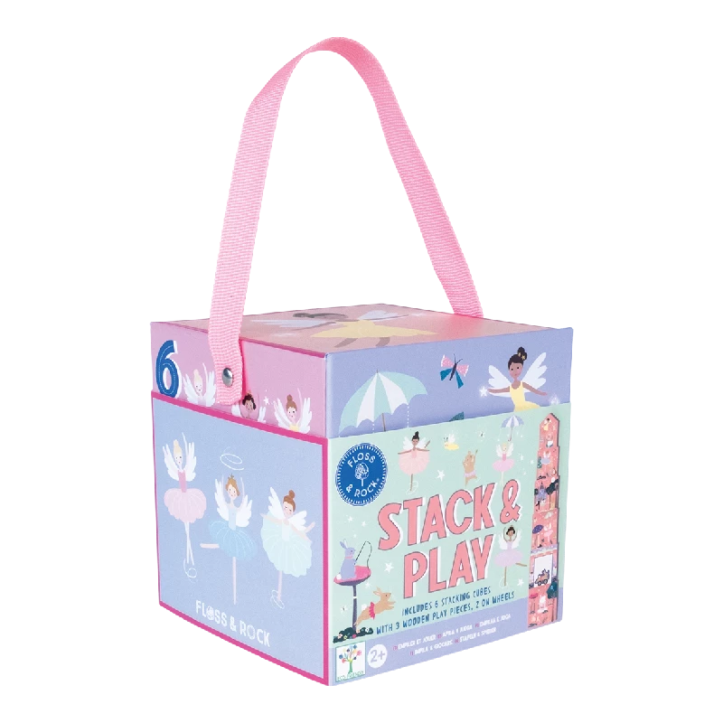 Floss & Rock - Stableklodser pap m. figurer - Ballerina