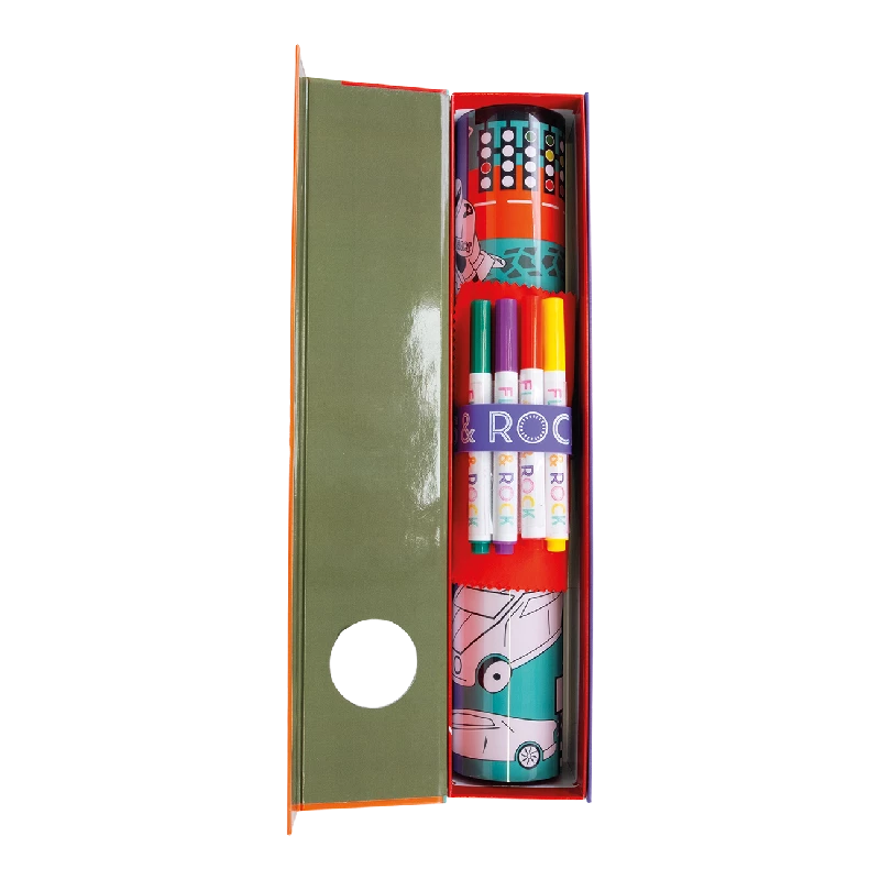 Floss & Rock - Male & Tegnemåtte - Biler