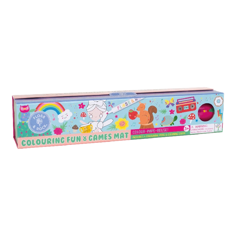 Floss & Rock - Male & Tegnemåtte - Regnbue