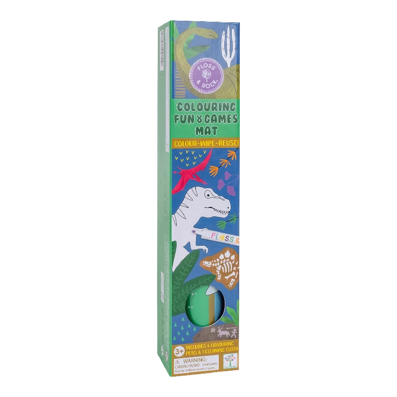 Floss & Rock - Male & Tegnemåtte - Dino