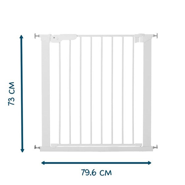 BabyDan Premier sikkerhedsgitter - hvid, 73,5-79,6 cm