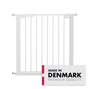 BabyDan Premier sikkerhedsgitter - hvid, 73,5-79,6 cm