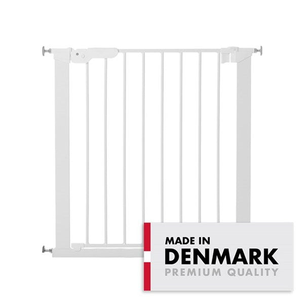 BabyDan Premier sikkerhedsgitter - hvid, 73,5-79,6 cm