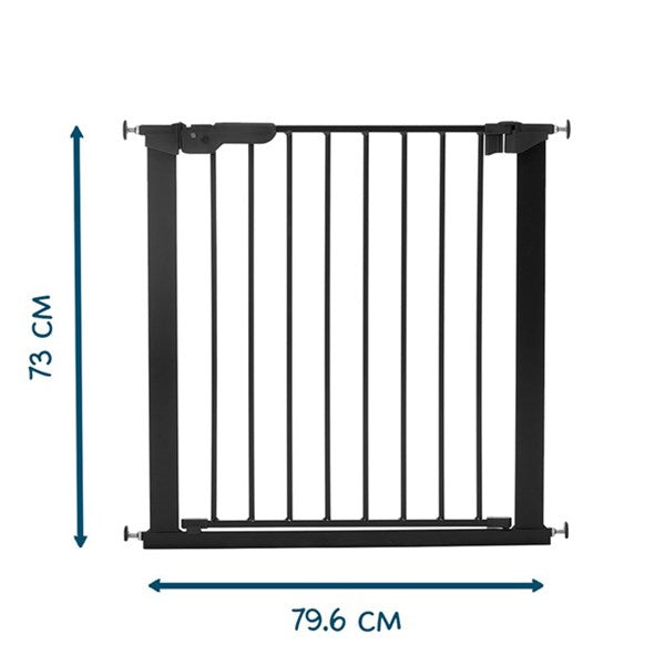 BabyDan Premier sikkerhedsgitter - sort, 73,5-79,6 cm