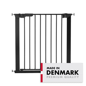 BabyDan Premier sikkerhedsgitter - sort, 73,5-79,6 cm