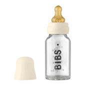Bibs Glassutteflaske - Latex 110ml Ivory