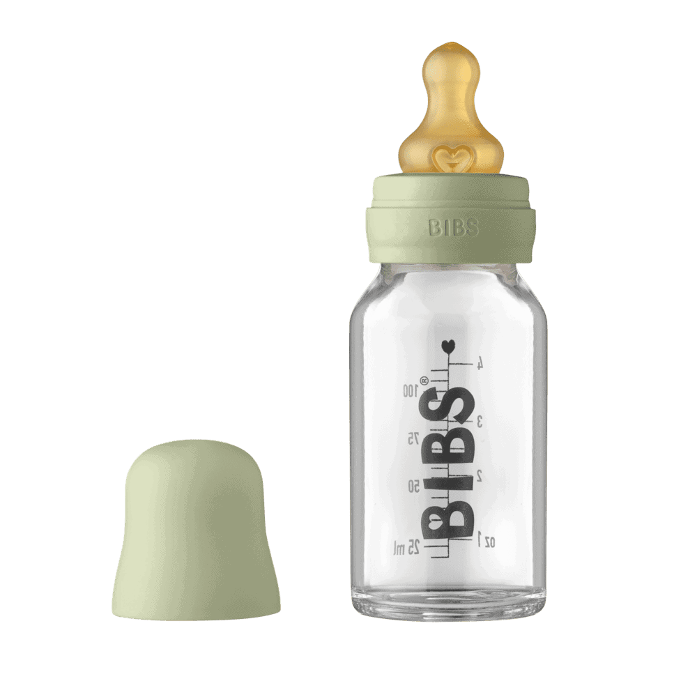 Bibs Glassutteflaske - Latex 110ml Sage