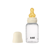 BIBS Baby Flaske Rund Latex 1 pack 150 ml Slow Flow Ivory
