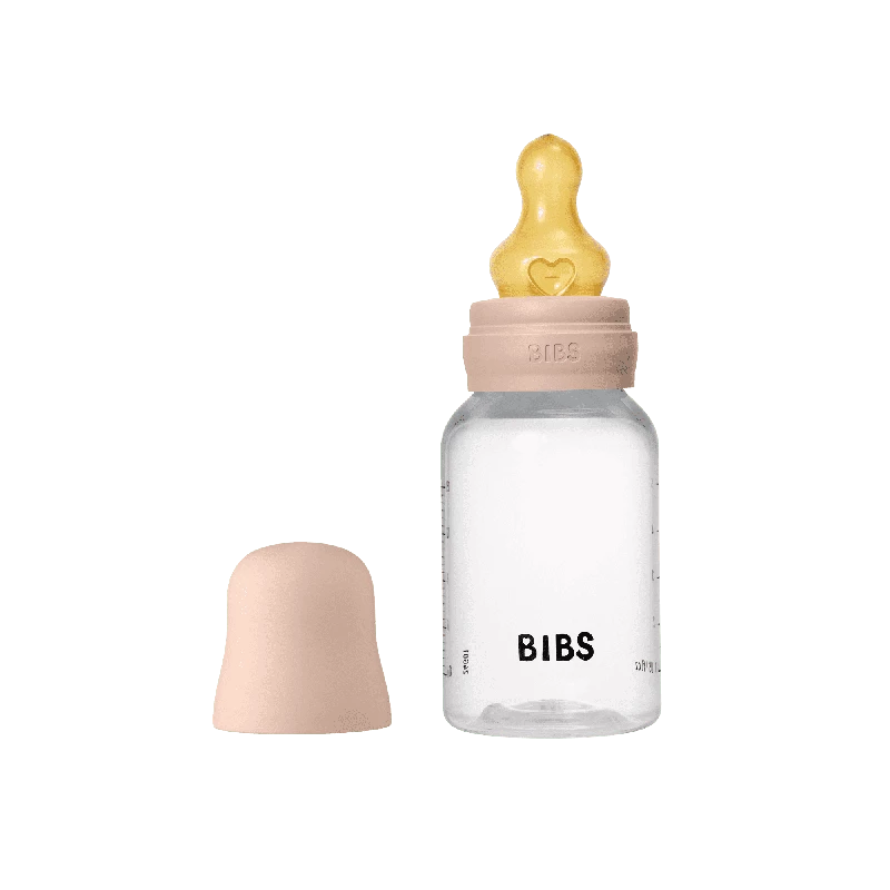 BIBS Baby Flaske Rund Latex 1 pack 150 ml Slow Flow Blush