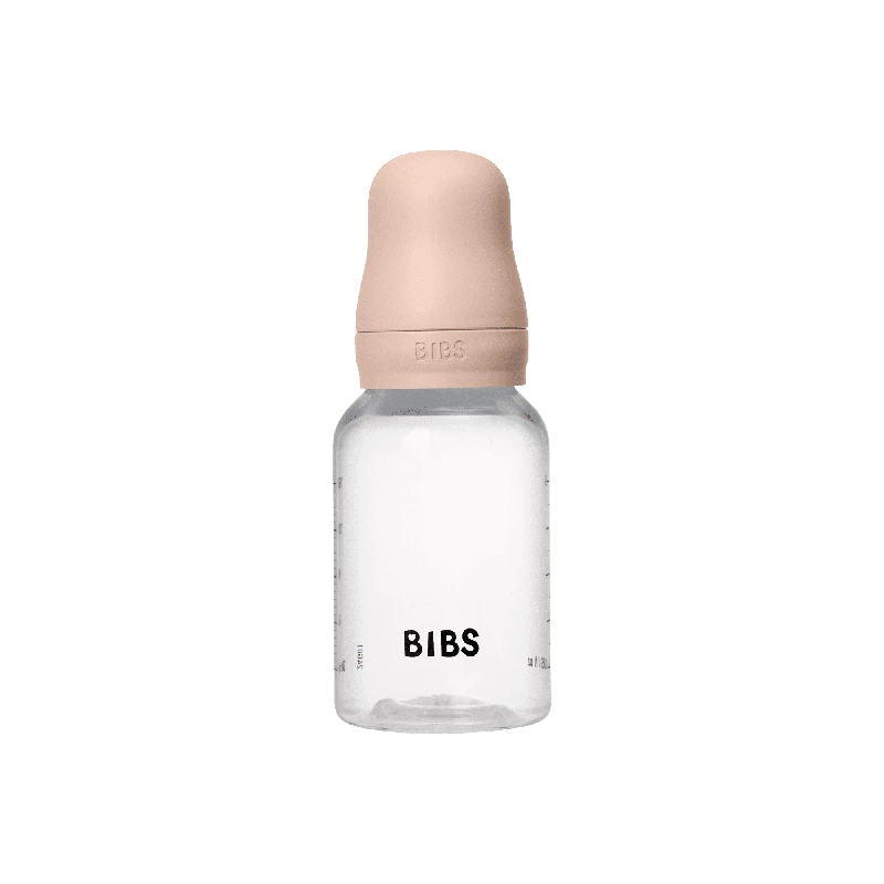 BIBS Baby Flaske Rund Latex 1 pack 150 ml Slow Flow Blush