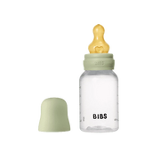 BIBS Baby Flaske Rund Latex 1 pack 150 ml Slow Flow Sage