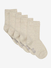 Ankel sokker -solid (5-pack) - Sand Melange