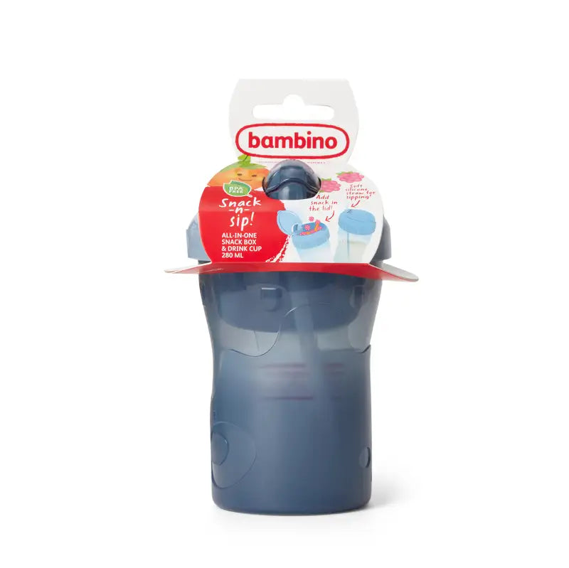 Bambino Snack &amp; Sip Cup Blå