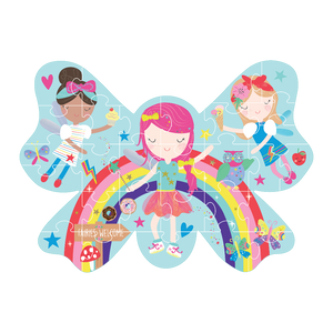 Floss & Rock - Puslespil i Facon 30 stk. - Rainbow Fairy