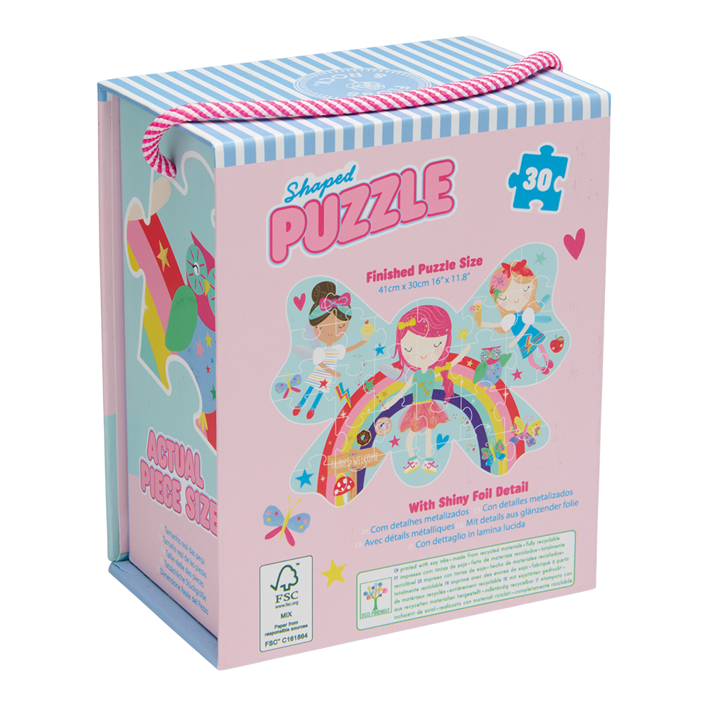 Floss & Rock - Puslespil i Facon 30 stk. - Rainbow Fairy