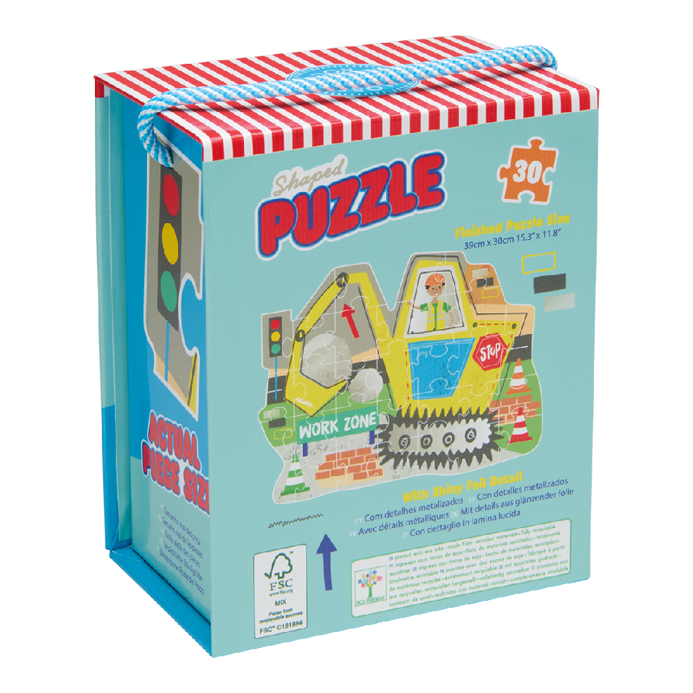 Floss & Rock - Puslespil i Facon 30 stk. - Construction