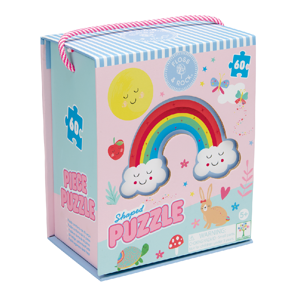 Floss & Rock - Puslespil i Facon 60 stk. - Rainbow Fairy