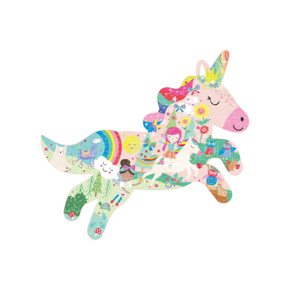 Floss & Rock - Puslespil i Facon 120 stk. - Rainbow Fairy