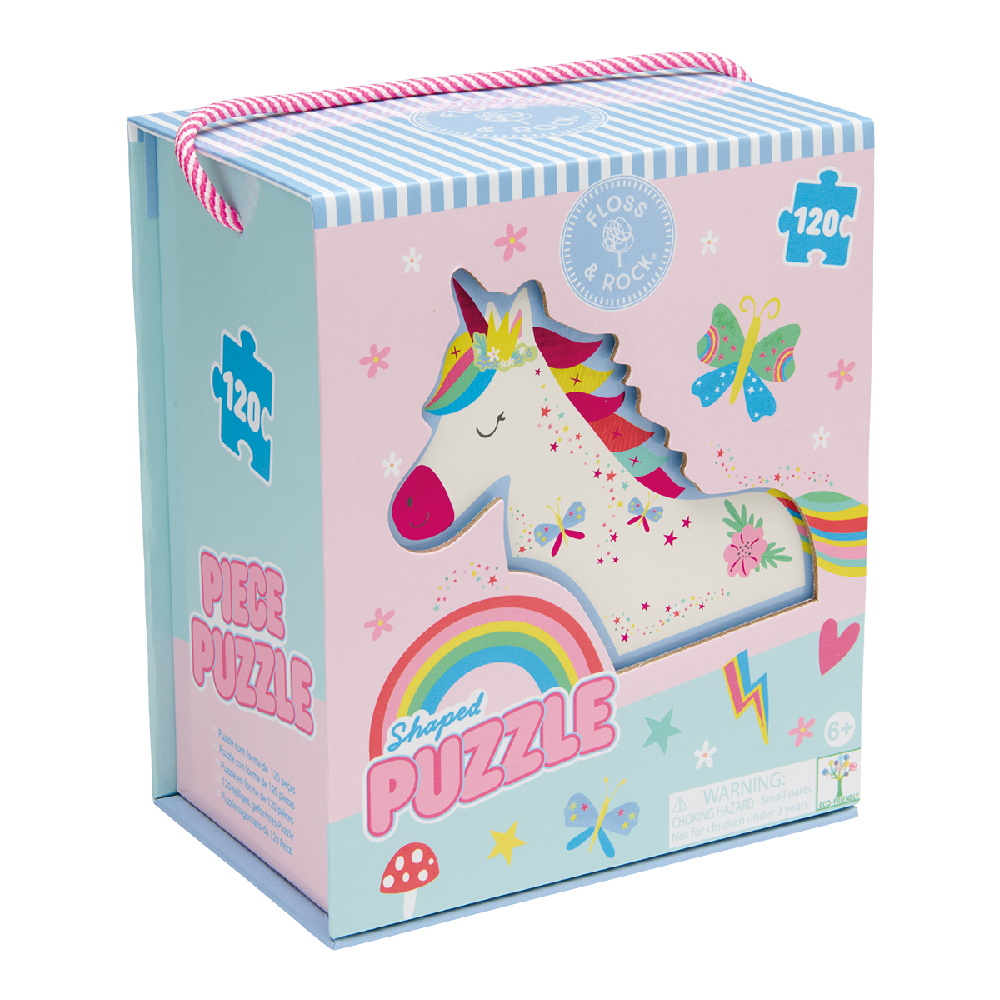 Floss & Rock - Puslespil i Facon 120 stk. - Rainbow Fairy