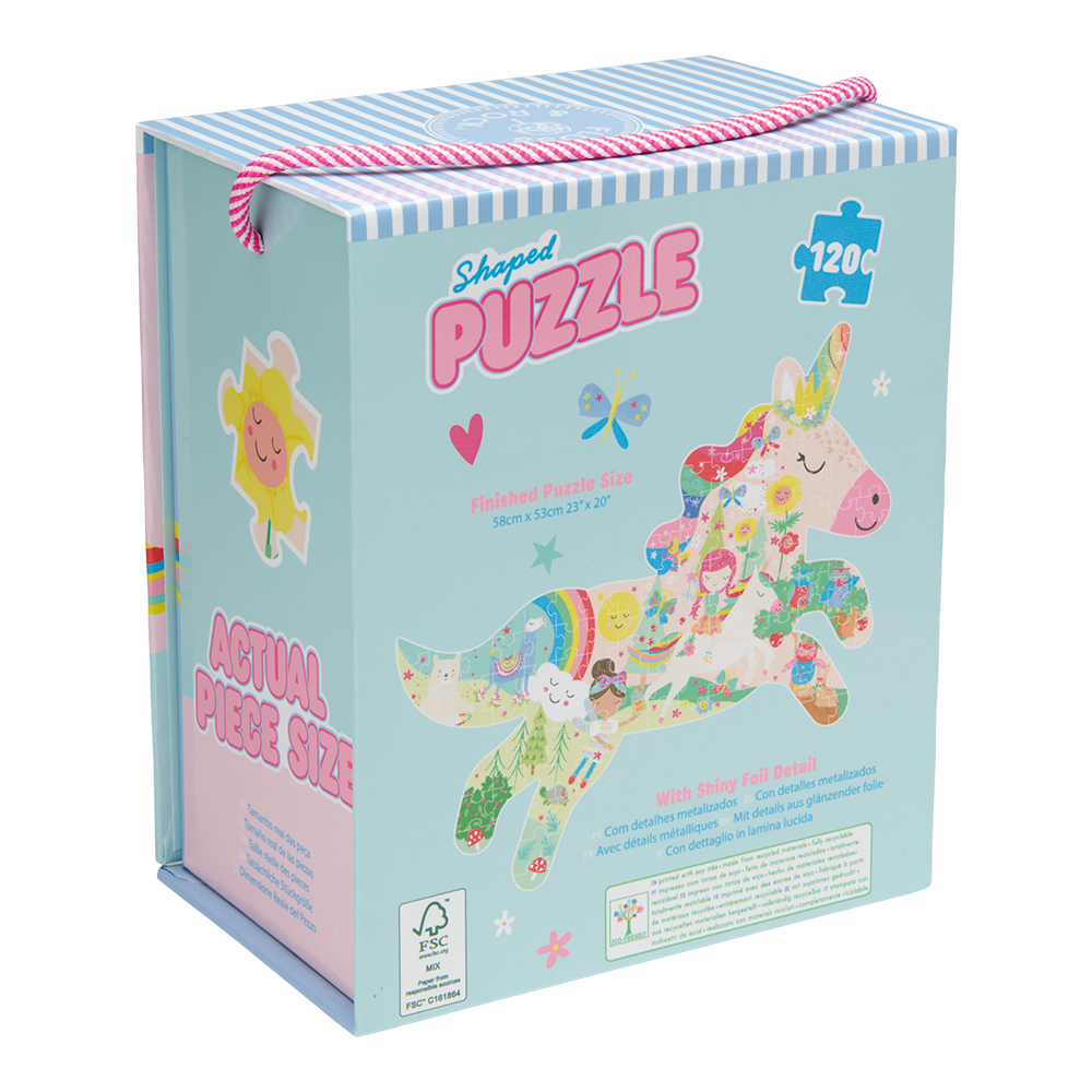 Floss & Rock - Puslespil i Facon 120 stk. - Rainbow Fairy