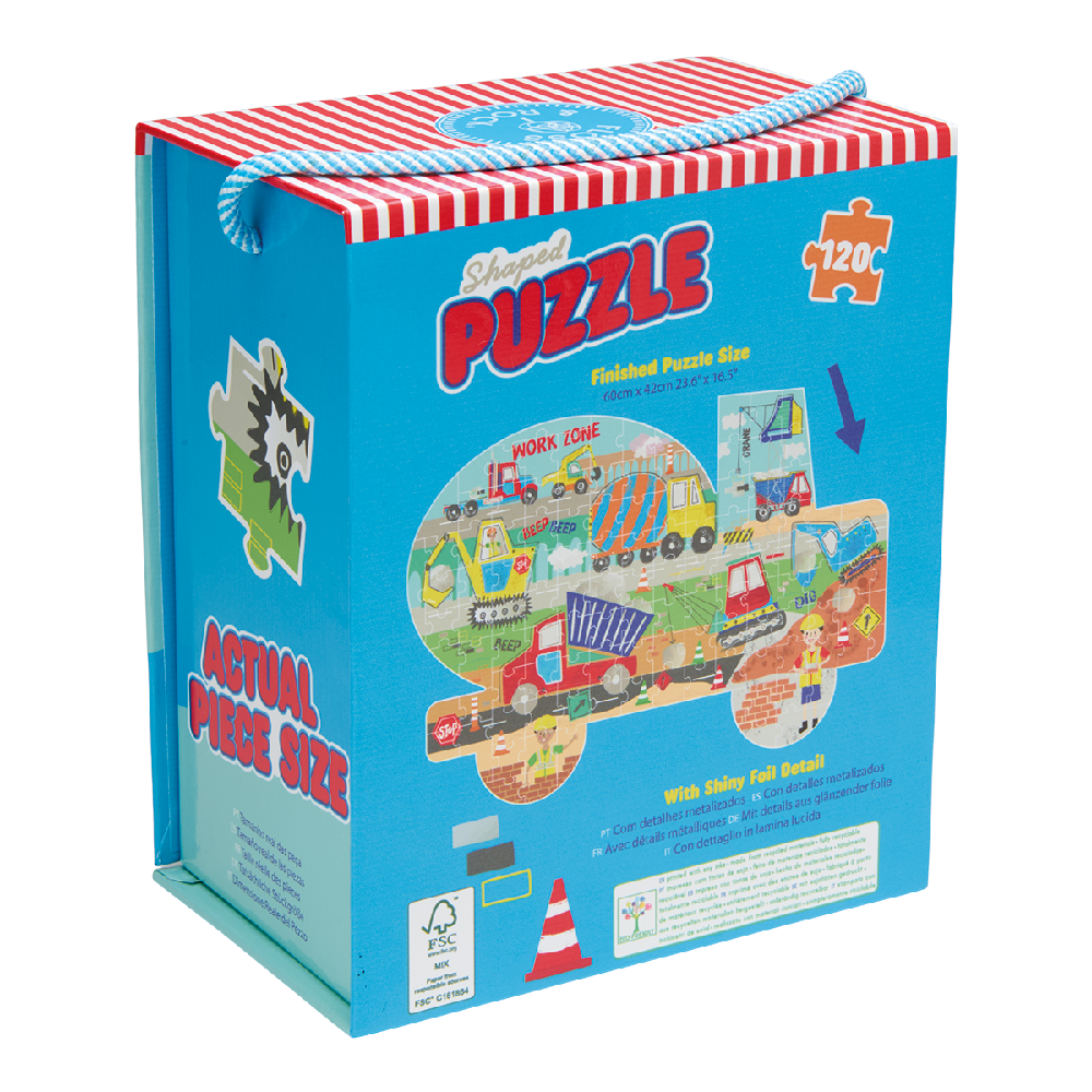 Floss & Rock - Puslespil i Facon 120 stk. - Construction